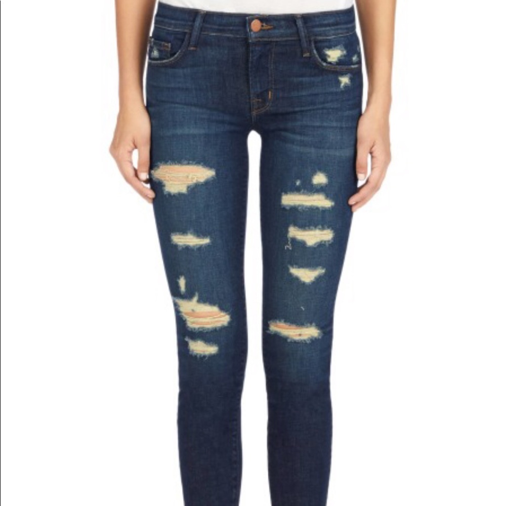 NWT J Brand Cropped Low Rise Jeans Size 28.